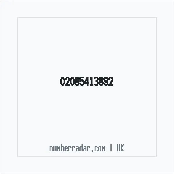 Reverse number check for +44 20 8541 3892 — who called me?
