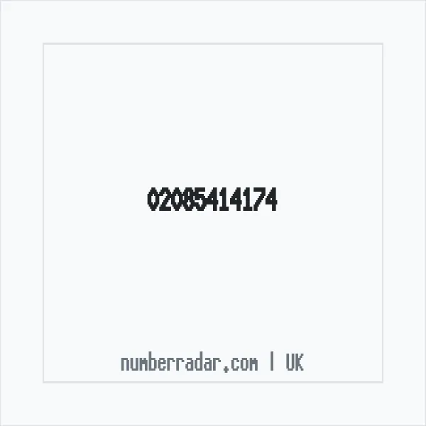 Reverse number check for +44 20 8541 4174 — who called me?