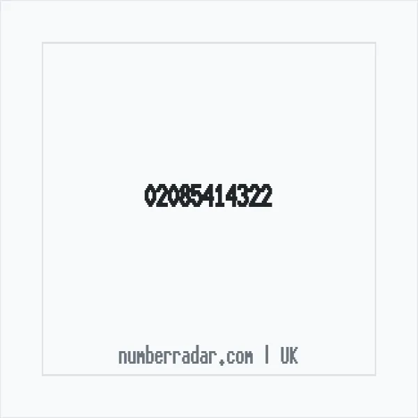 Reverse number check for +44 20 8541 4322 — who called me?