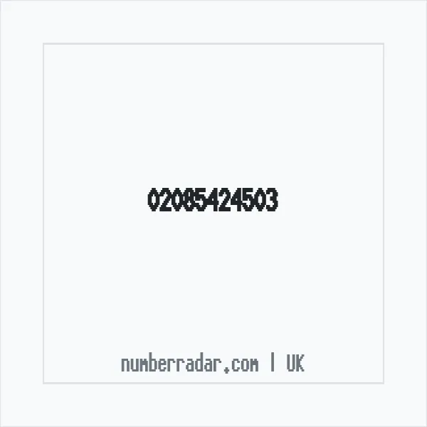 Reverse number check for +44 20 8542 4503 — who called me?