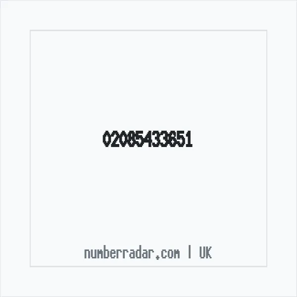 Reverse number check for +44 20 8543 3651 — who called me?