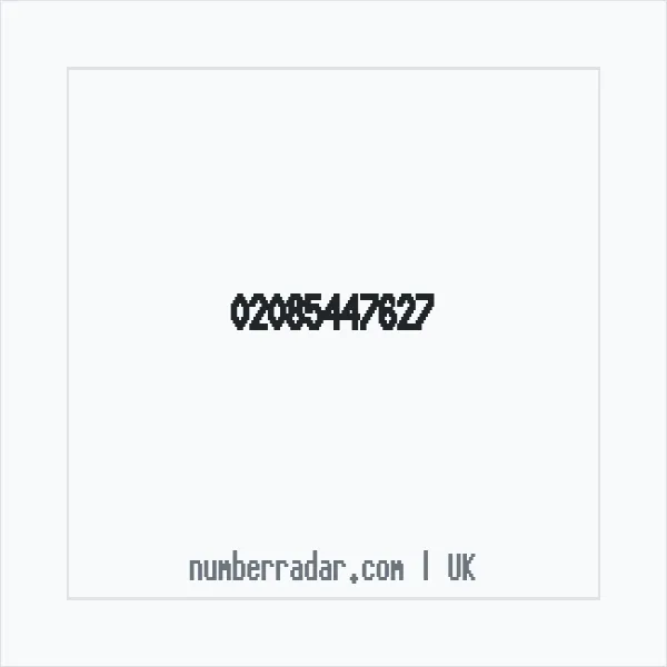 Reverse number check for +44 20 8544 7627 — who called me?