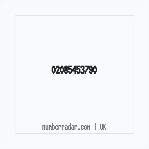 Reverse number check for +44 20 8545 3790 — who called me?