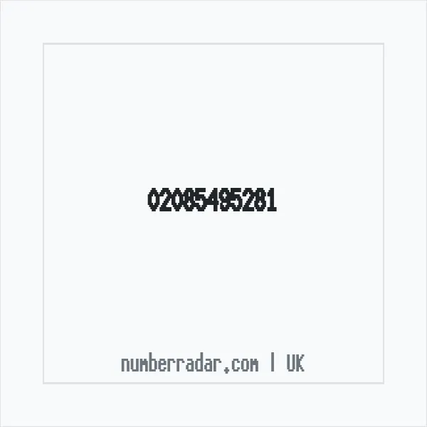 Reverse number check for +44 20 8549 5281 — who called me?