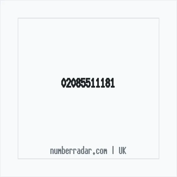 Reverse number check for +44 20 8551 1181 — who called me?