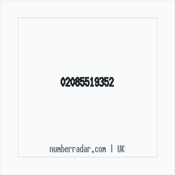 Reverse number check for +44 20 8551 9352 — who called me?