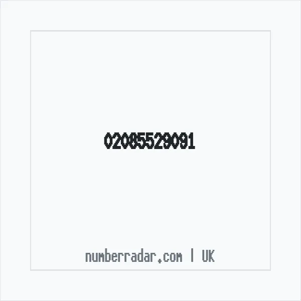 Reverse number check for +44 20 8552 9091 — who called me?