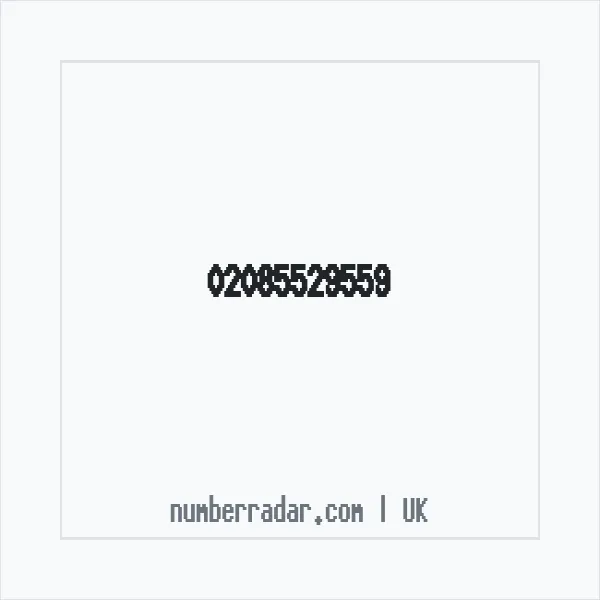 Reverse number check for +44 20 8552 9559 — who called me?