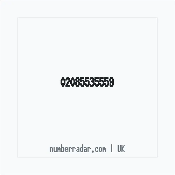 Reverse number check for +44 20 8553 5559 — who called me?