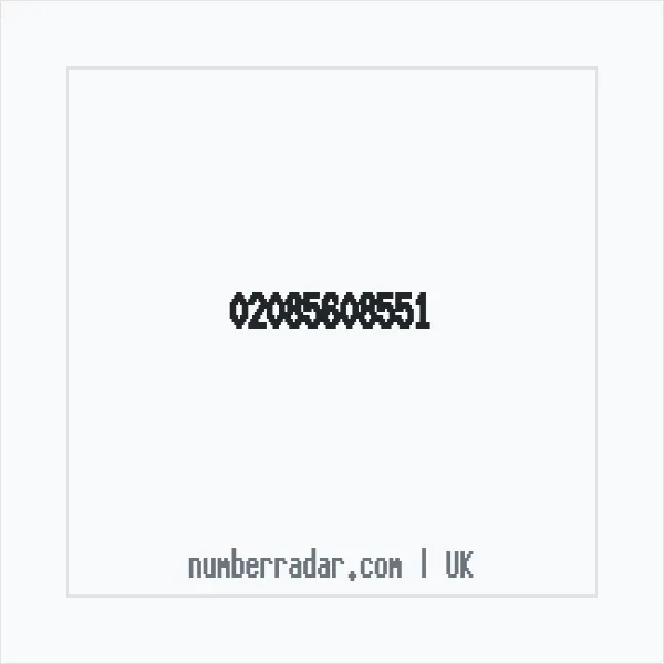 Reverse number check for +44 20 8560 8551 — who called me?