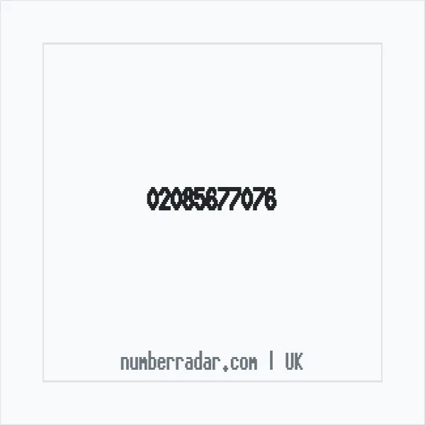 Reverse number check for +44 20 8567 7076 — who called me?