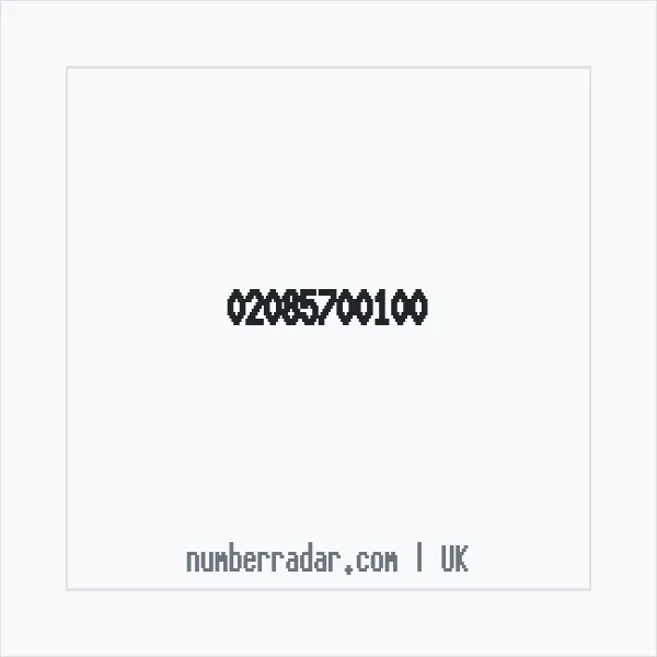 Reverse number check for +44 20 8570 0100 — who called me?