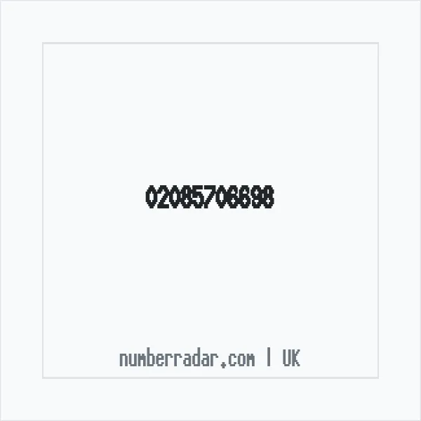 Reverse number check for +44 20 8570 6698 — who called me?