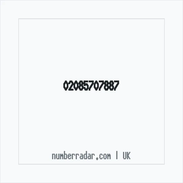 Reverse number check for +44 20 8570 7887 — who called me?
