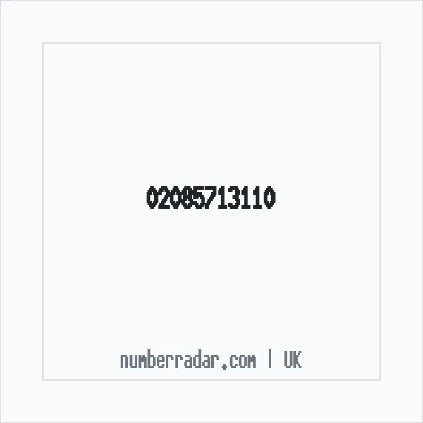 Reverse number check for +44 20 8571 3110 — who called me?