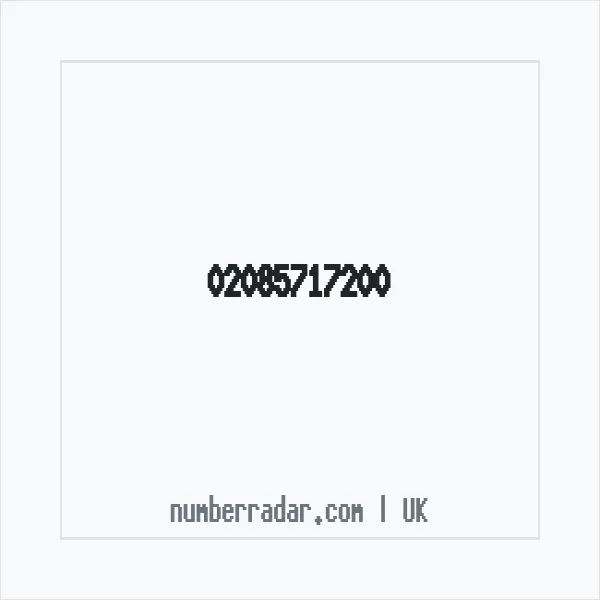 Reverse number check for +44 20 8571 7200 — who called me?