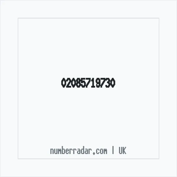 Reverse number check for +44 20 8571 9730 — who called me?