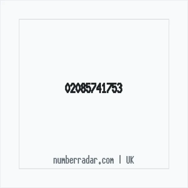Reverse number check for +44 20 8574 1753 — who called me?