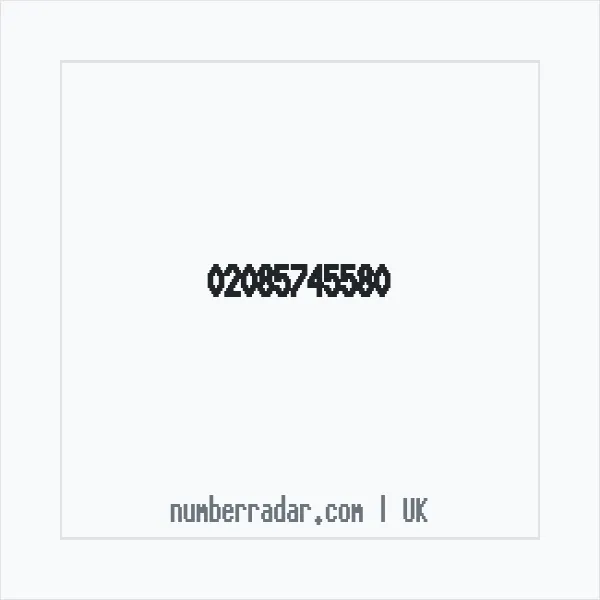 Reverse number check for +44 20 8574 5580 — who called me?
