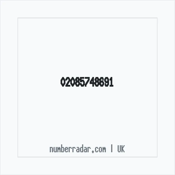 Reverse number check for +44 20 8574 8691 — who called me?