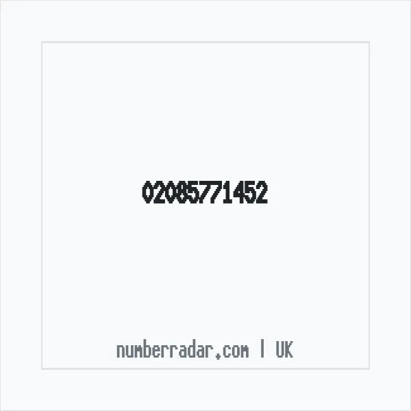 Reverse number check for +44 20 8577 1452 — who called me?