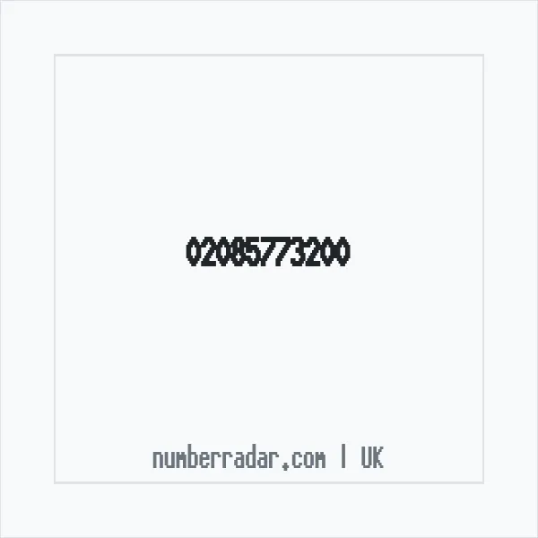 Reverse number check for +44 20 8577 3200 — who called me?