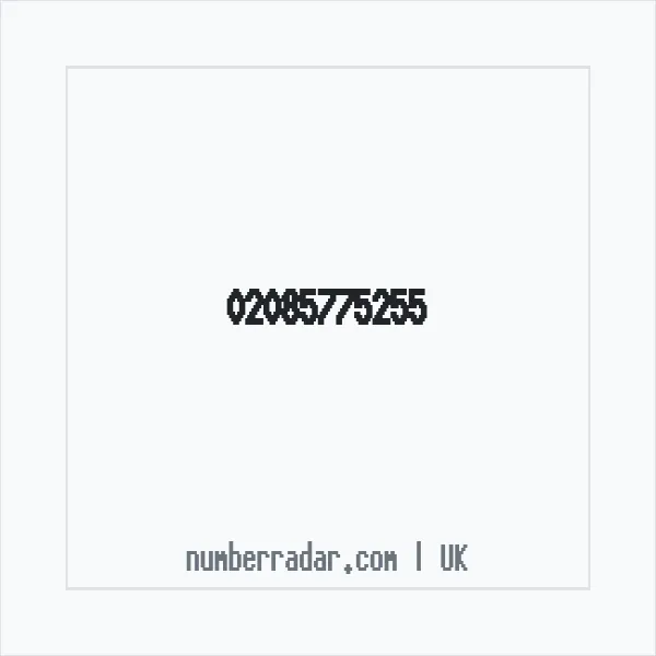 Reverse number check for +44 20 8577 5255 — who called me?
