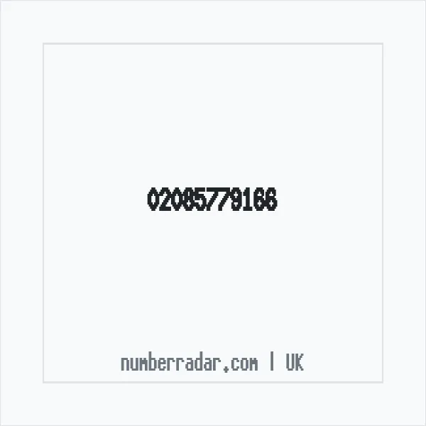Reverse number check for +44 20 8577 9166 — who called me?