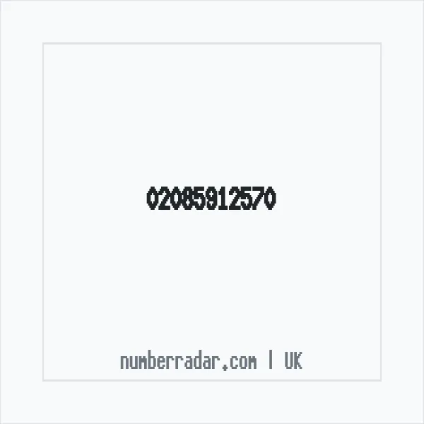 Reverse number check for +44 20 8591 2570 — who called me?