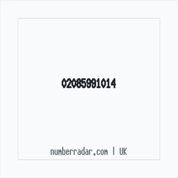 Reverse number check for +44 20 8599 1014 — who called me?