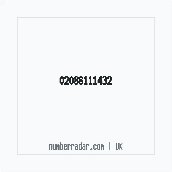 Reverse number check for +44 20 8611 1432 — who called me?