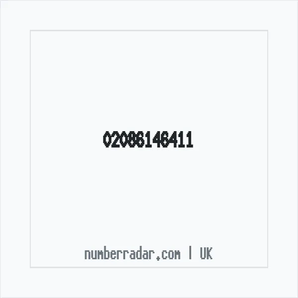 Reverse number check for +44 20 8614 6411 — who called me?