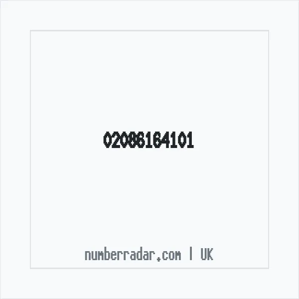 Reverse number check for +44 20 8616 4101 — who called me?
