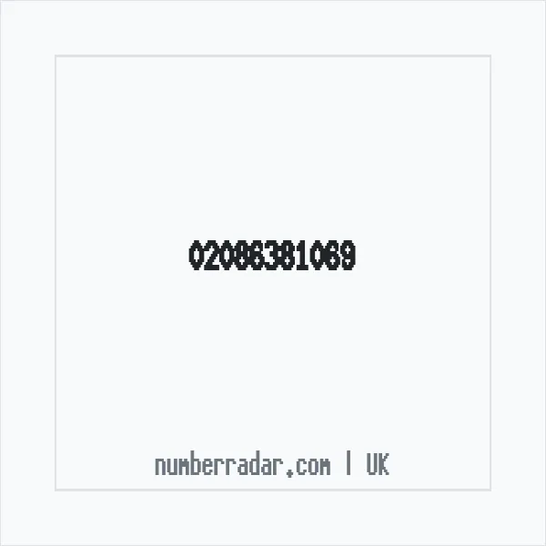 Reverse number check for +44 20 8638 1069 — who called me?