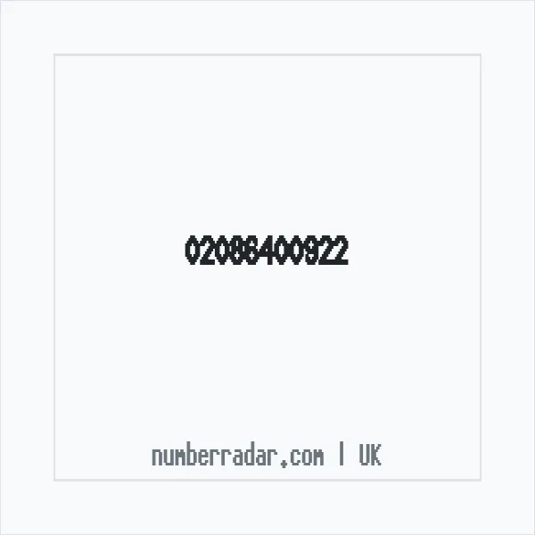 Reverse number check for +44 20 8640 0922 — who called me?