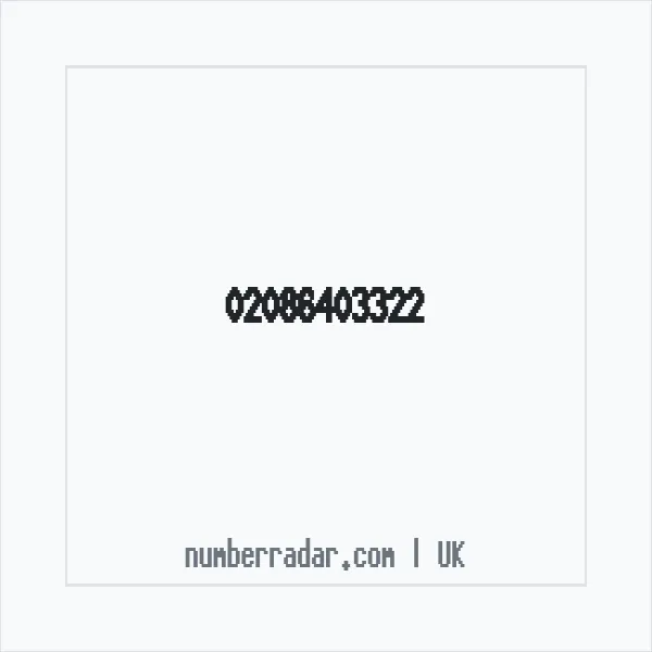 Reverse number check for +44 20 8640 3322 — who called me?