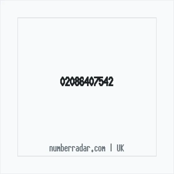 Reverse number check for +44 20 8640 7542 — who called me?