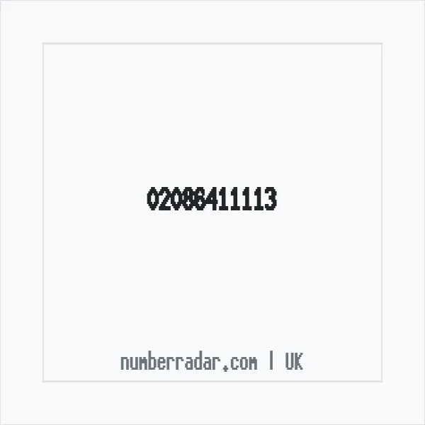 Reverse number check for +44 20 8641 1113 — who called me?