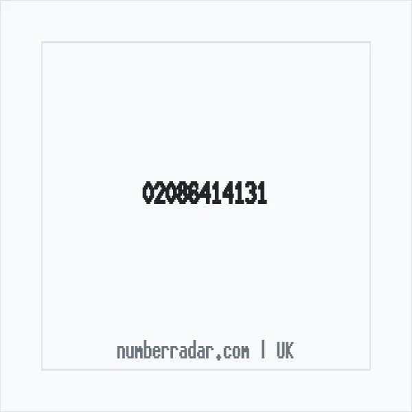 Reverse number check for +44 20 8641 4131 — who called me?