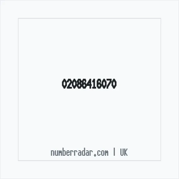 Reverse number check for +44 20 8641 6070 — who called me?