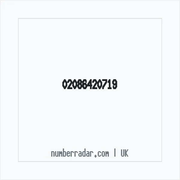 Reverse number check for +44 20 8642 0719 — who called me?