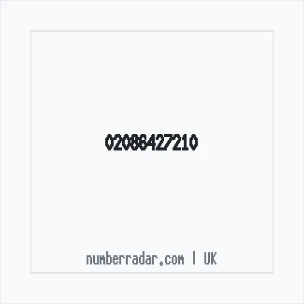 Reverse number check for +44 20 8642 7210 — who called me?