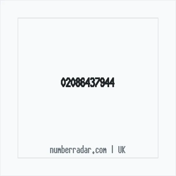 Reverse number check for +44 20 8643 7944 — who called me?