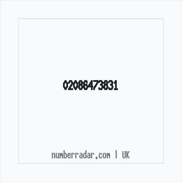 Reverse number check for +44 20 8647 3831 — who called me?