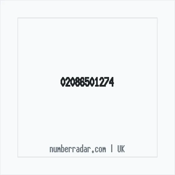 Reverse number check for +44 20 8650 1274 — who called me?