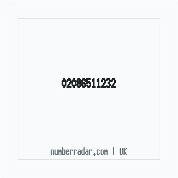 Reverse number check for +44 20 8651 1232 — who called me?