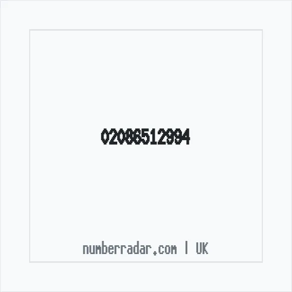Reverse number check for +44 20 8651 2994 — who called me?