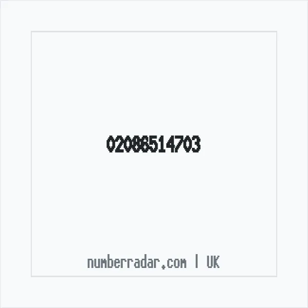 Reverse number check for +44 20 8651 4703 — who called me?