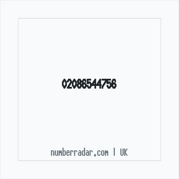 Reverse number check for +44 20 8654 4756 — who called me?