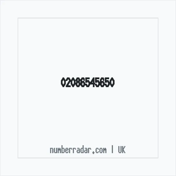 Reverse number check for +44 20 8654 5650 — who called me?